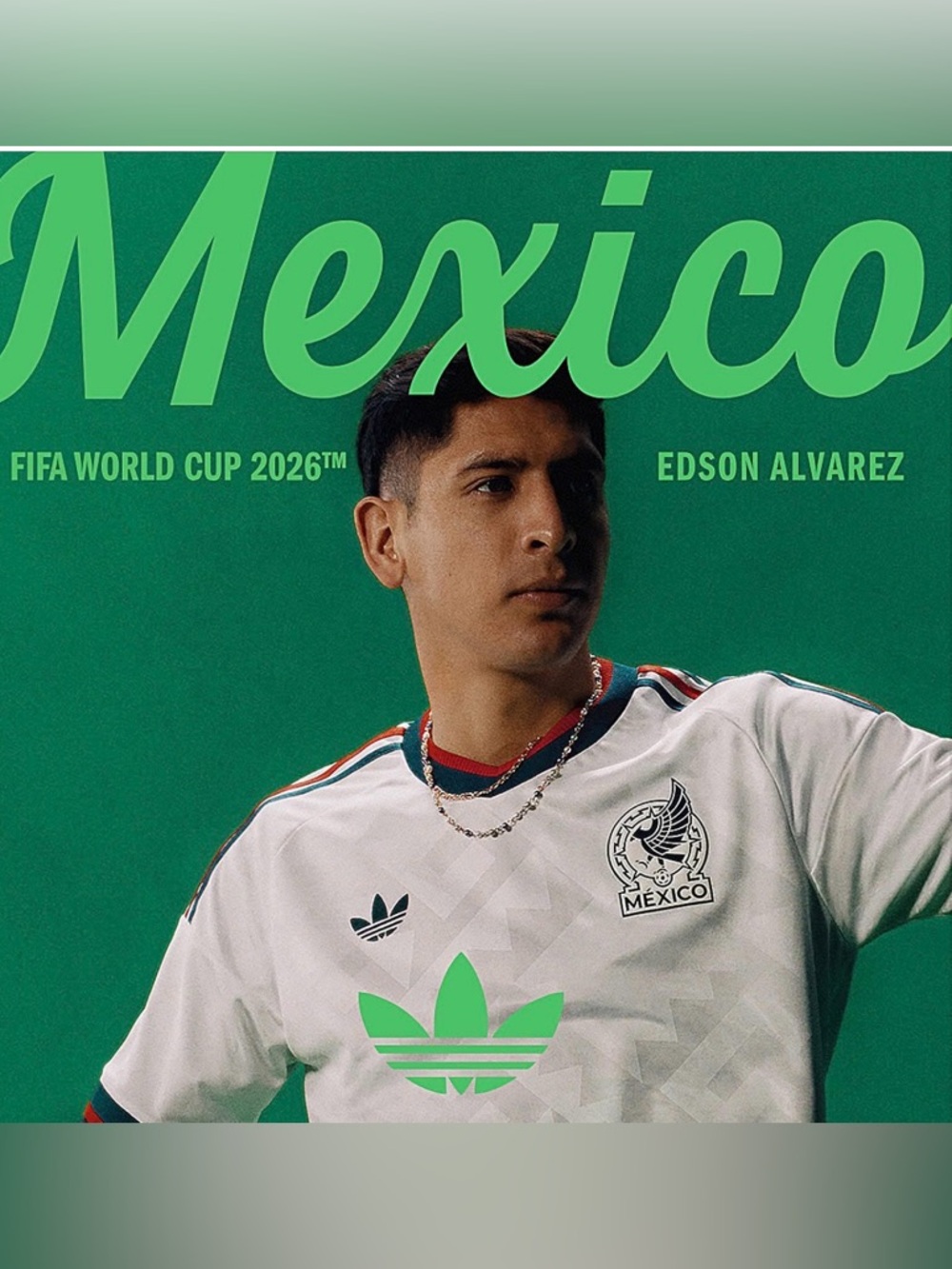 adidas White Mexico Soccer Jersey word cup 2026🇲🇽🫀